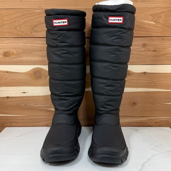 Hunter Puffer Tall Snow Boots Waterproof Insulated Winter Boots Women's Size 7 - Picture 2 of 11